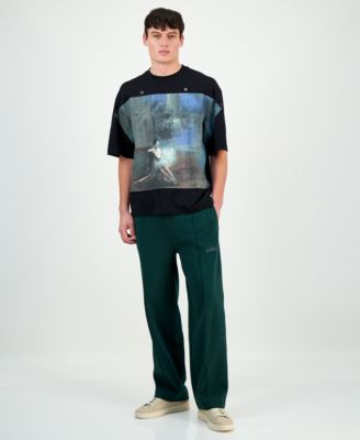 Men's Dabilo Oversized Short-Sleeve Crewneck Graphic T-Shirt