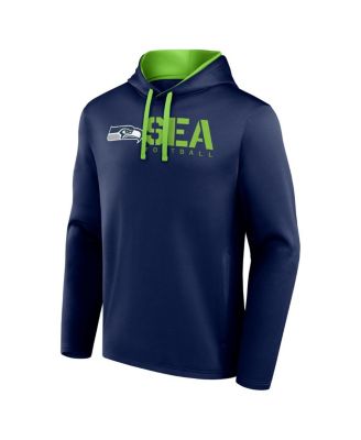 Men's College Navy Seattle Seahawks Head Start Pullover Hoodie