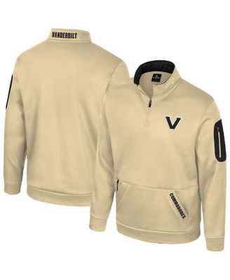 Colosseum - Men's Gold Vanderbilt Commodores Mainframe Quarter-Zip Fleece Jacket