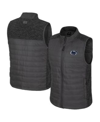 Colosseum - Men's Charcoal Penn State Nittany Lions Nightman Full-Zip Puffer Vest