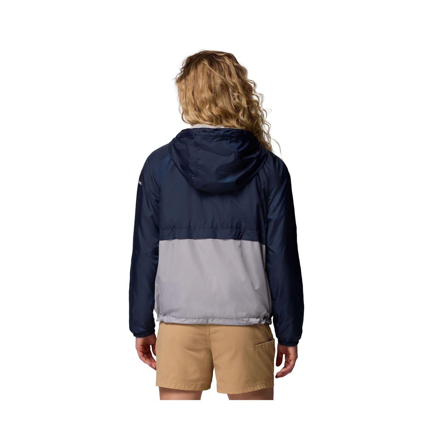 Женские худи Columbia Navy/Gray Dallas Cowboys Spire Windbreaker Jacket — фото 2