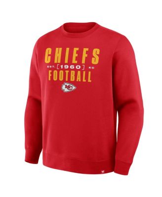 Men's Red Kansas City Chiefs Powerful Throw Legacy Pullover Sweatshirt