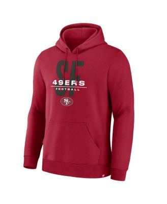 Men's Scarlet San Francisco 49ers Right Tackle Legacy Pullover Hoodie
