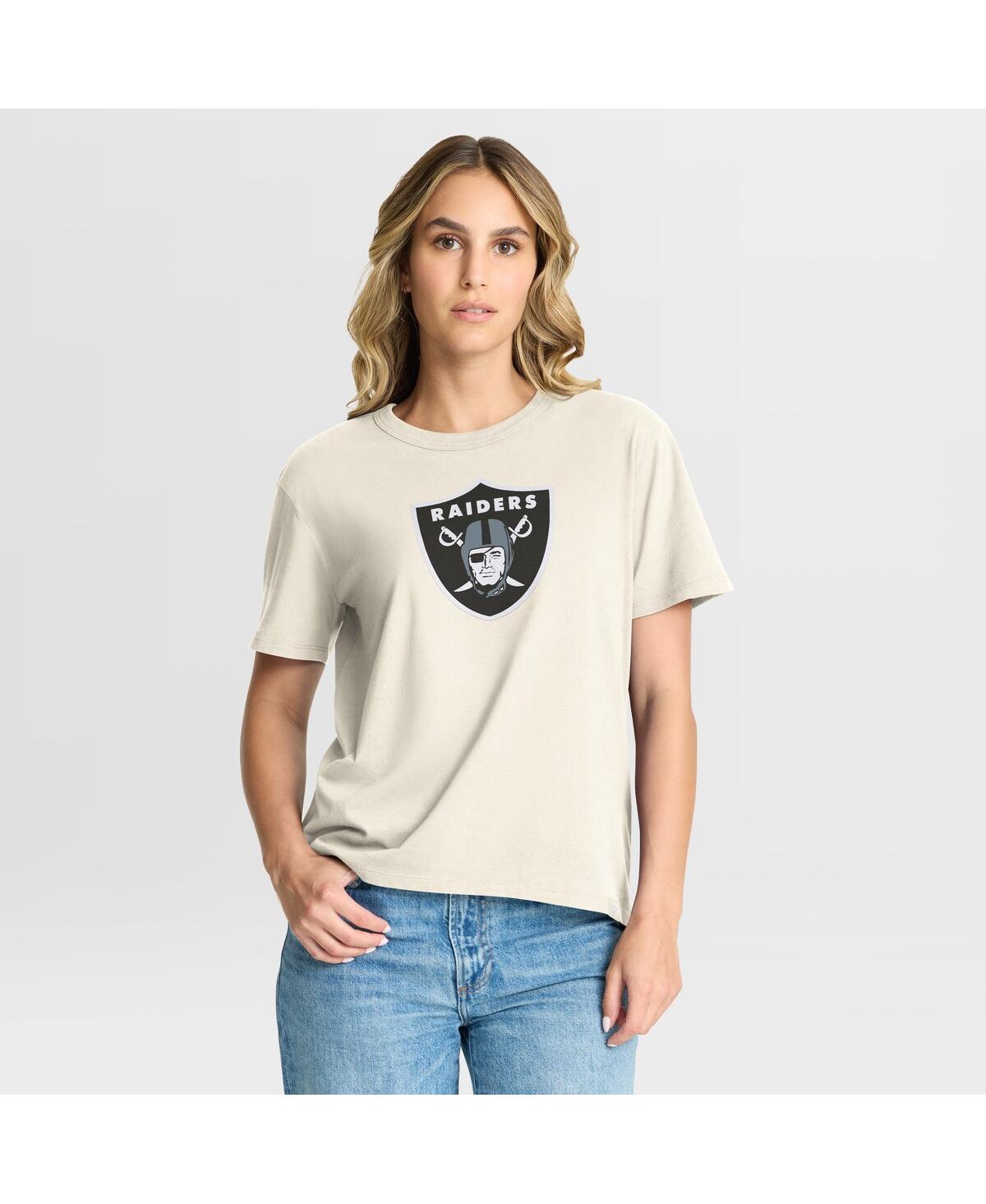 Fanatics Women's Cream Las Vegas Raiders Dove Legacy T-Shirt
