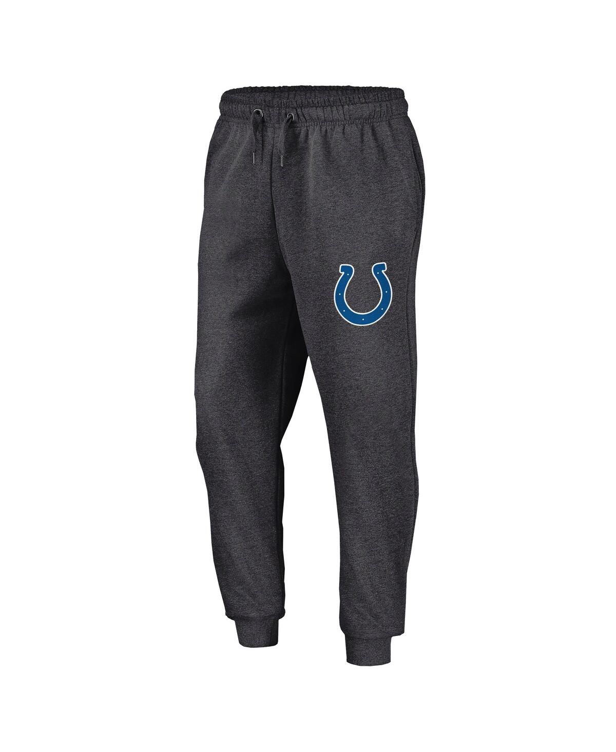 Fanatics Men's Heather Charcoal Indianapolis Colts Boost Fleece Joggers In Gray