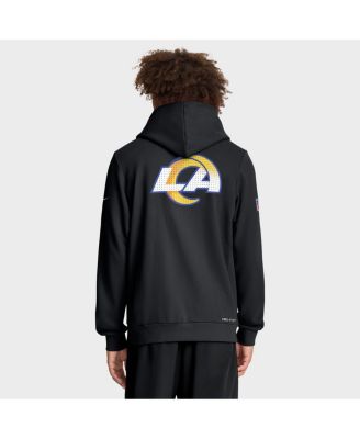 Men's Black Los Angeles Rams Sideline Standard Issue Utility Player Dri-FIT Full-Zip Hoodie