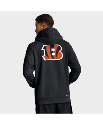 Men's Black Cincinnati Bengals Sideline Standard Issue Utility Player Dri-FIT Full-Zip Hoodie