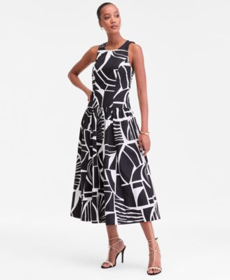 I.N.C. International Concepts - Women's Printed Sleeveless Flared Maxi Dress