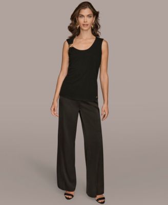 Women's Petite Scoop Neck Tank Top