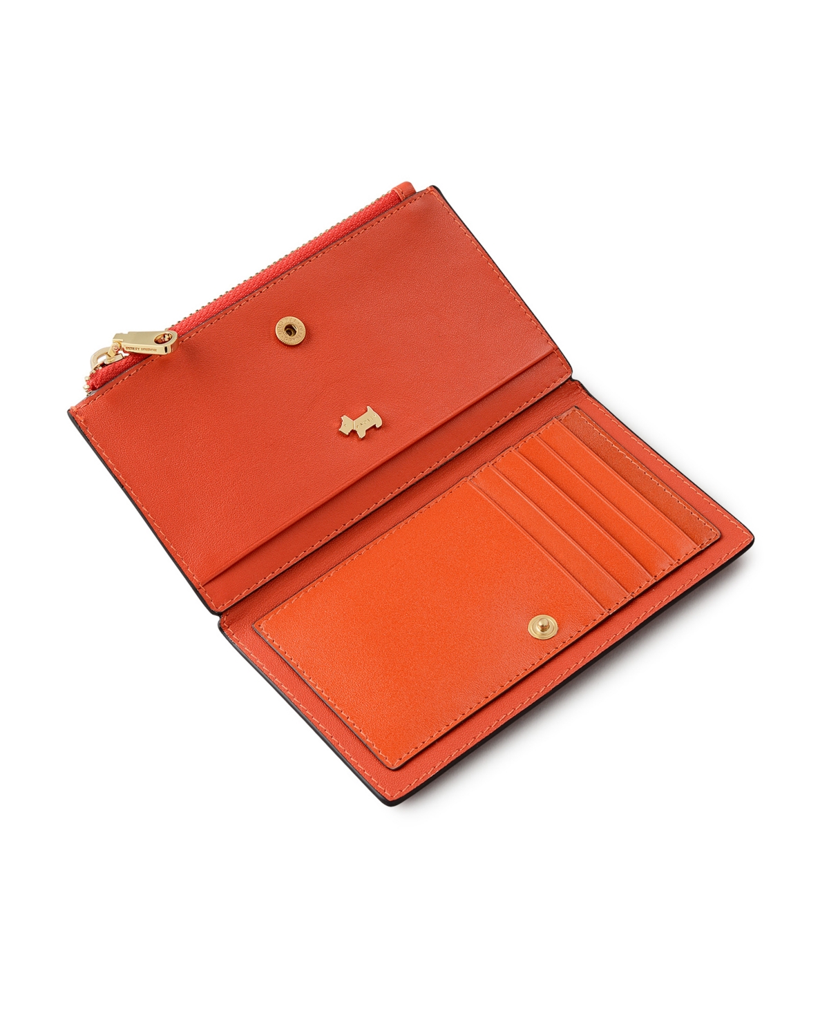 Radley London Flame Medium Ziptop Purse In Red