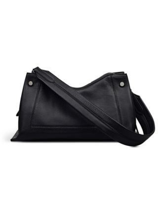 Hope Gardens Medium Pebble Leather Ziptop Shoulder Bag