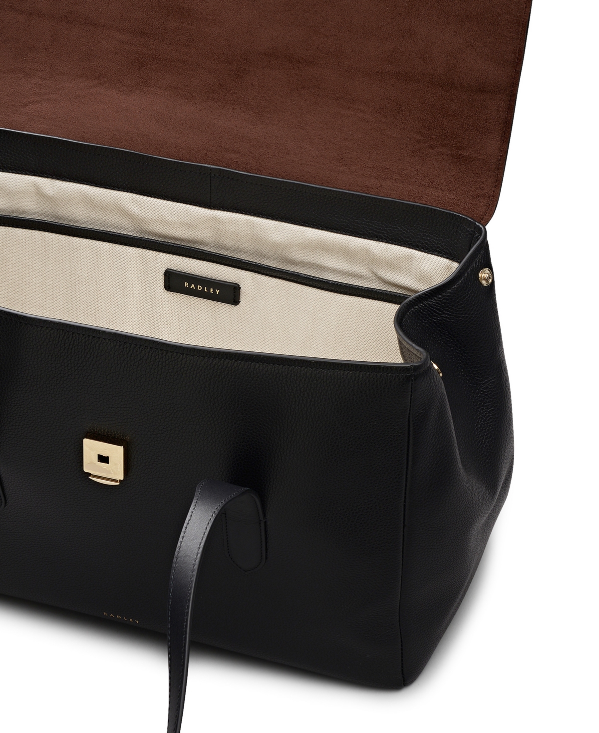 Radley London Mayfair Lane Extra-large Flapover Shoulder Bag In Black