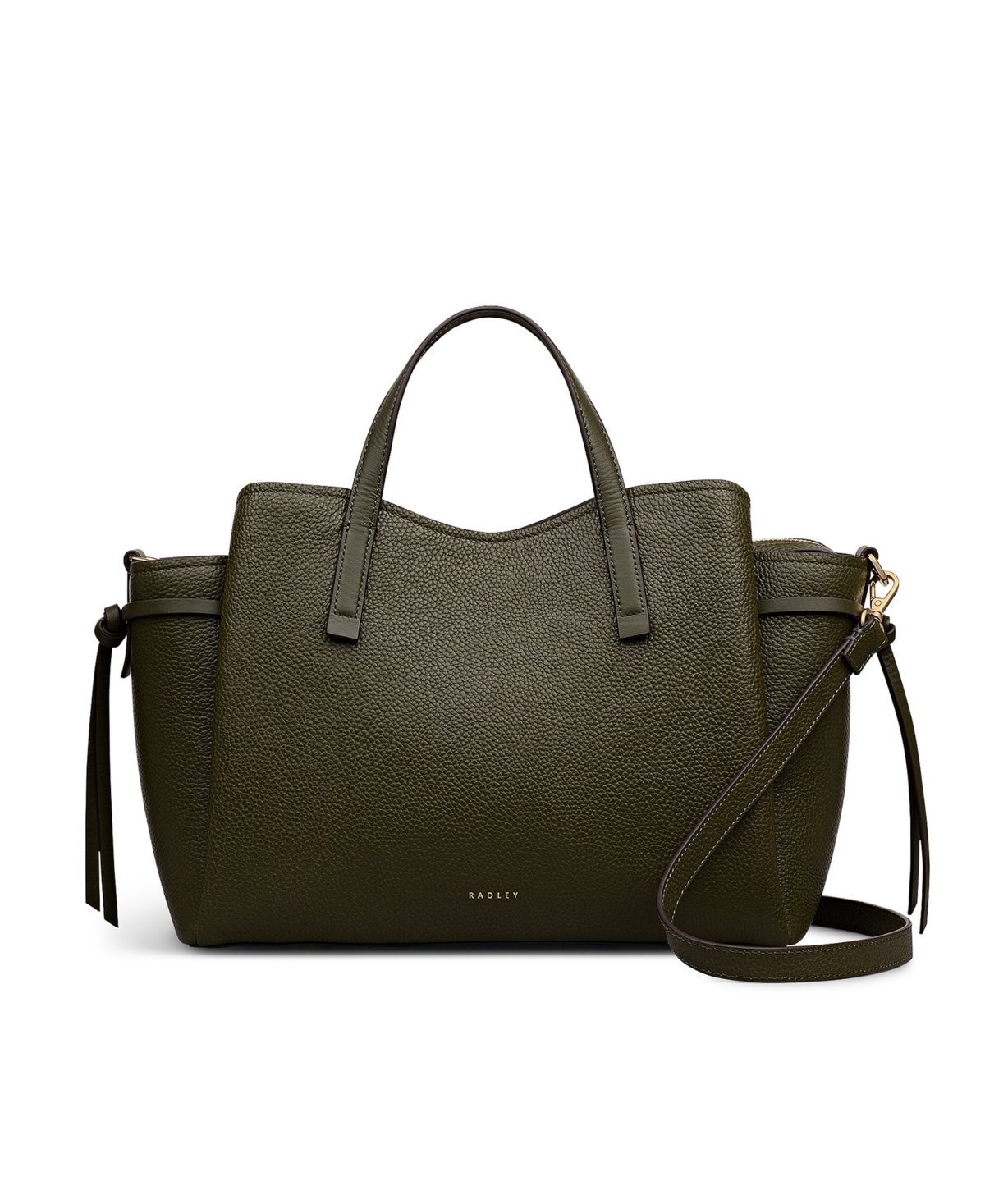 Radley London Blake Gardens Extra-large Ziptop Grab Satchel Bag In Green