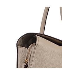 Liverpool Gardens Medium Pebble Leather Ziptop Grab Bag