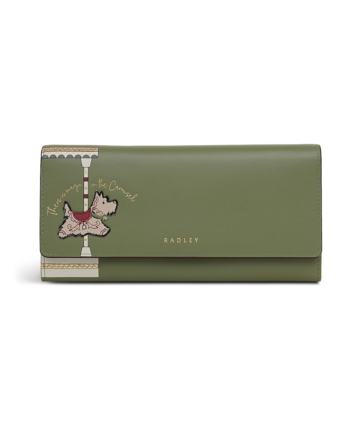 Radley London Magic Carousel Flapover Wallet In Green