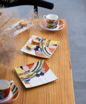 Frank Lloyd Wright March Balloons Set of 2 (4-Pieces) After Dinner Cups, 4 oz. & Saucers