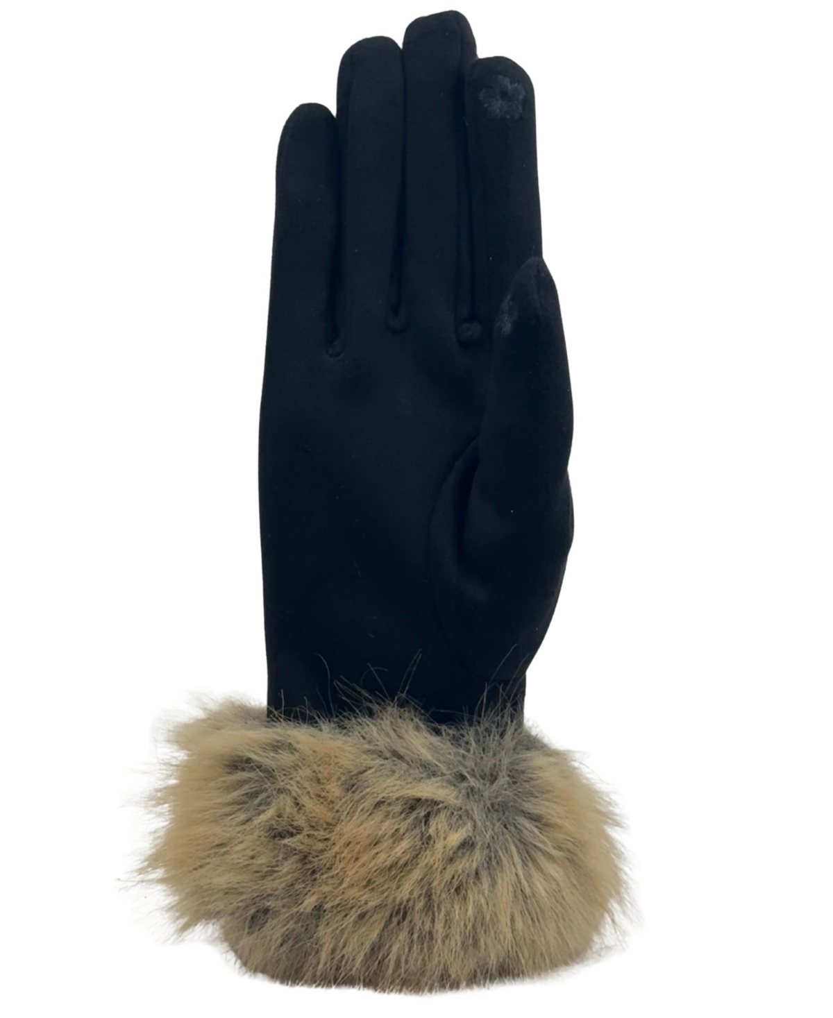 Marcus Adler Faux Suede With Fux Fur Cuff In Brown