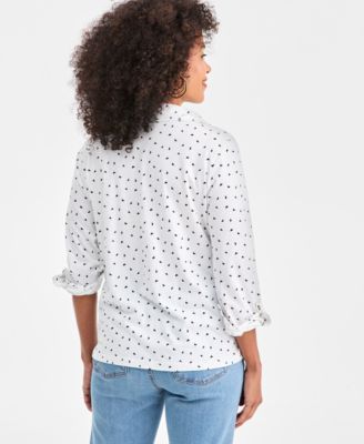 Petite Long-Sleeve Knit Top, Macy's Exclusive