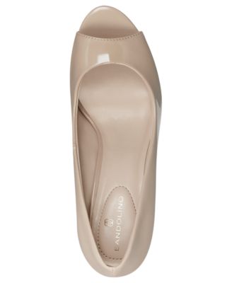 Women's Tufflove Peep Toe Wedge Pumps