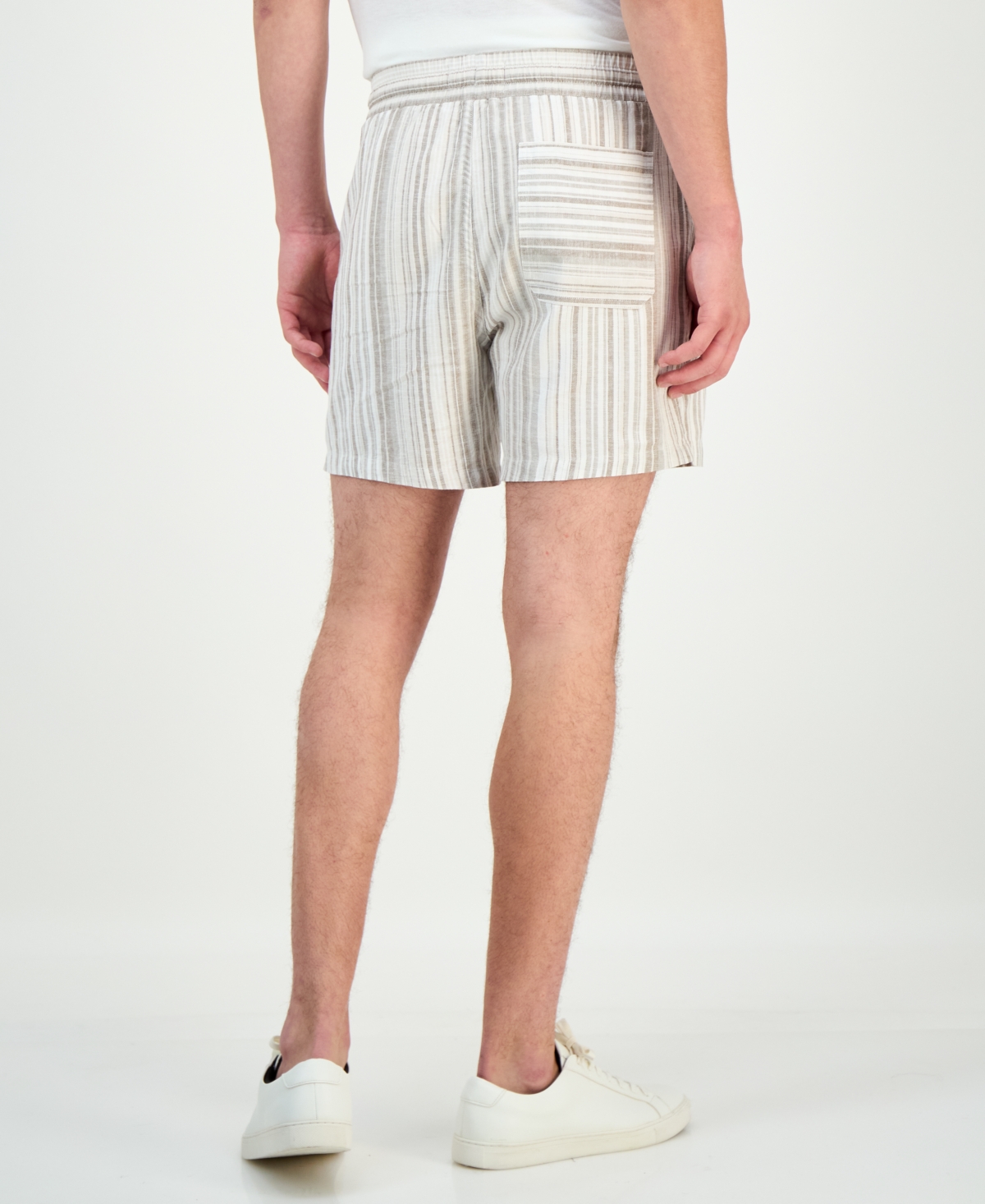 Sun + Stone Men's Chase Striped 6" Shorts, Macy's Exclusive