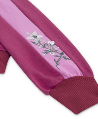 Baby Girls 2-Piece Floral Track Jacket and Pants Set