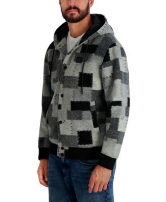 Men's Patch Detail Hooded Jacket