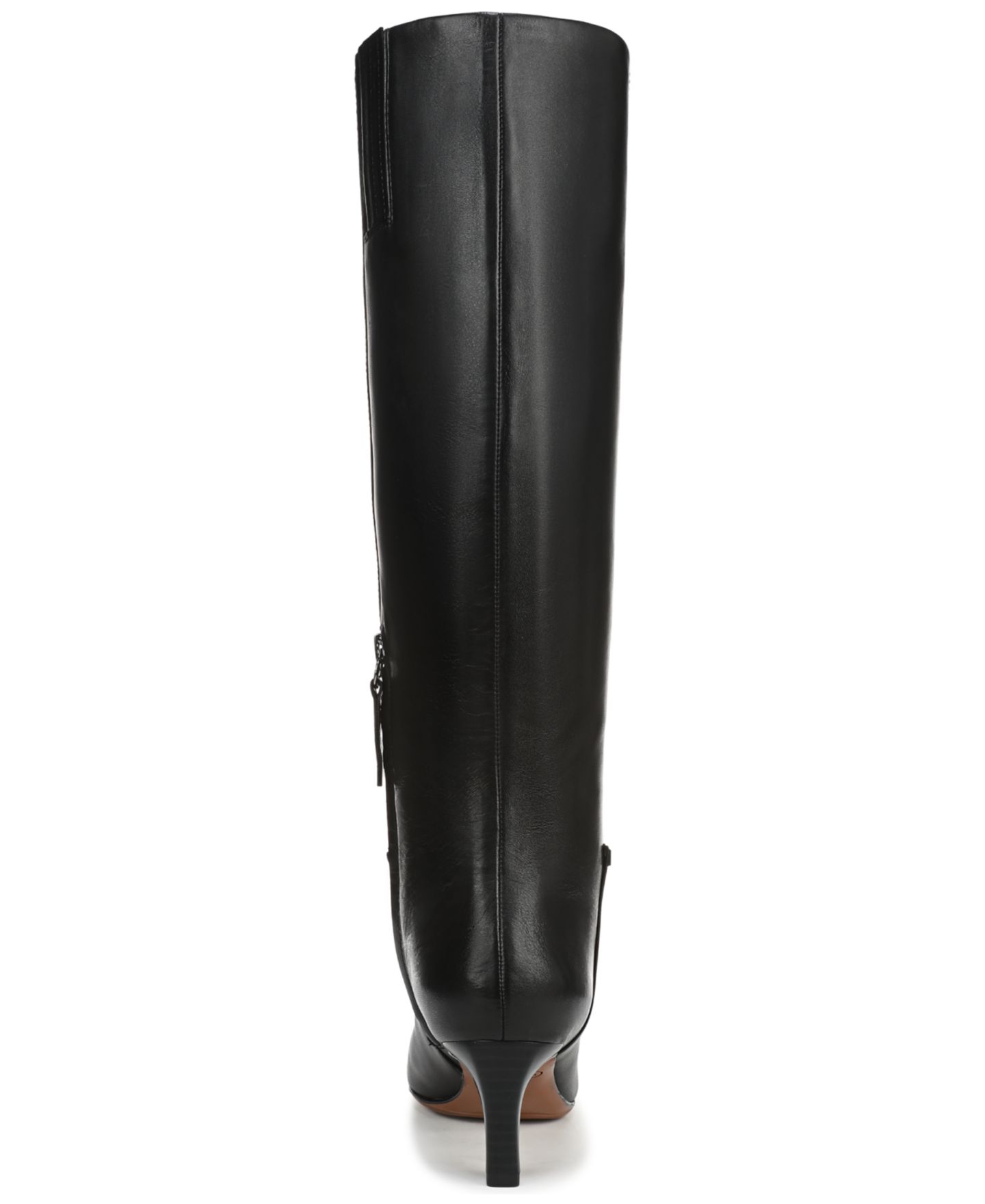 Женские ботинки Franco Sarto Timmy Square Toe Zip Tall Boots, Regular & Wide Calf, цвет: Чёрный кожаный — фото 3