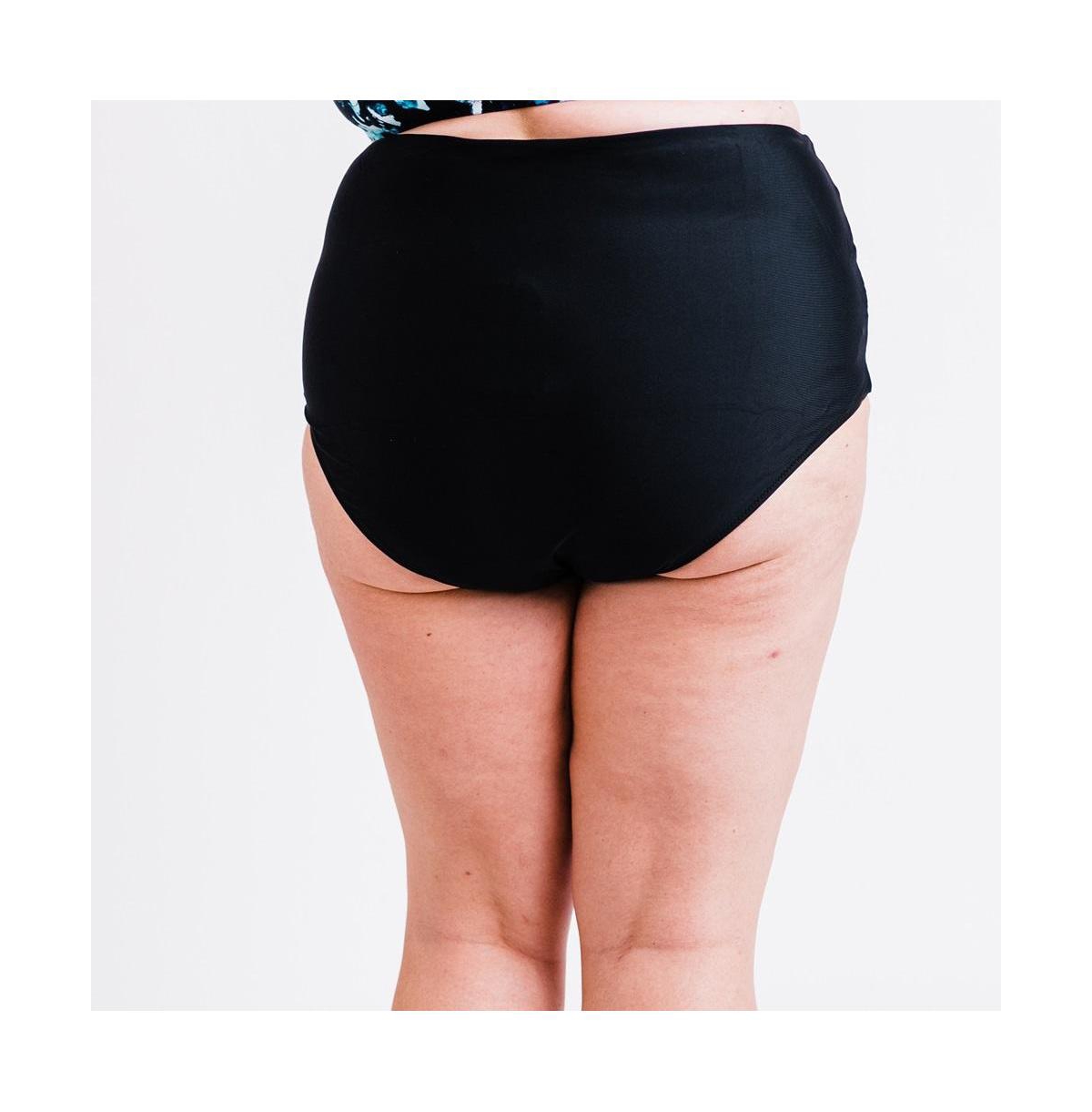 Calypsa Plus High-Waisted Bikini Bottom