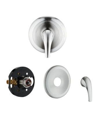 Brushed Nickel Bathroom Shower Head and Handheld Showerhead Combo Shower System, 8 inch Top Shower and 5 Jets Handheld Shower