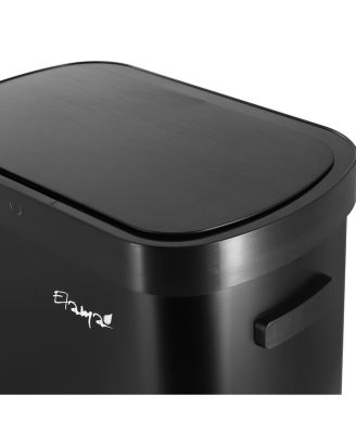 13 Gallon Automatic Sensor Hands Free Trash Can in Black