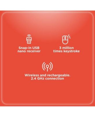 2.4G Wireless Keyboard and Mouse Combo, Quiet Typing, Ergonomic Design, USB Nano Receiver, Plug-and-Play, Pink PC Accessories