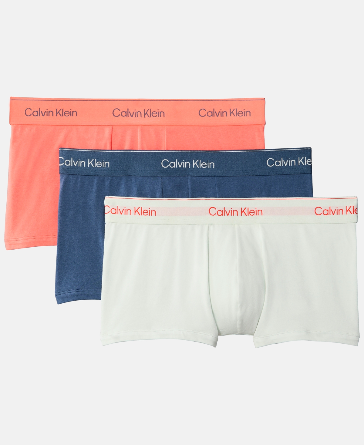 Calvin Klein Men's 3-Pack Icon Stretch Low Rise Trunks
