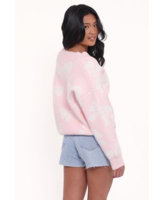 Women's Wrenn Bow Knit Cardigan - Soft Pink