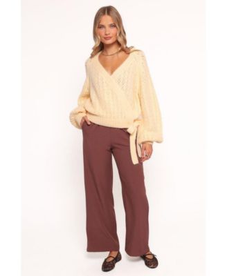 Women's Etta Ballet Wrap Knit Sweater.