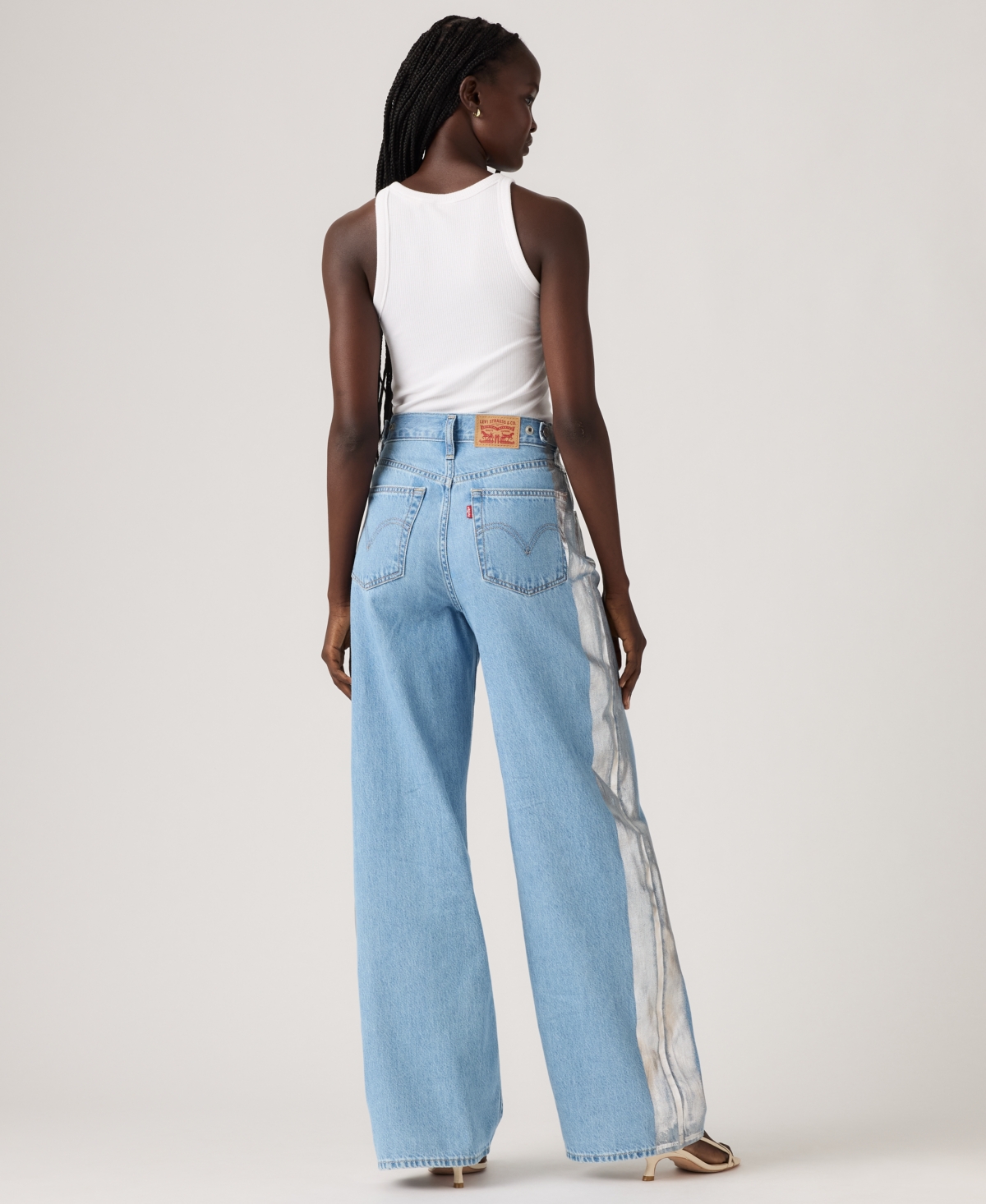 Levi's Women's Cinch-waist Lightweight Baggy Jeans In Blue