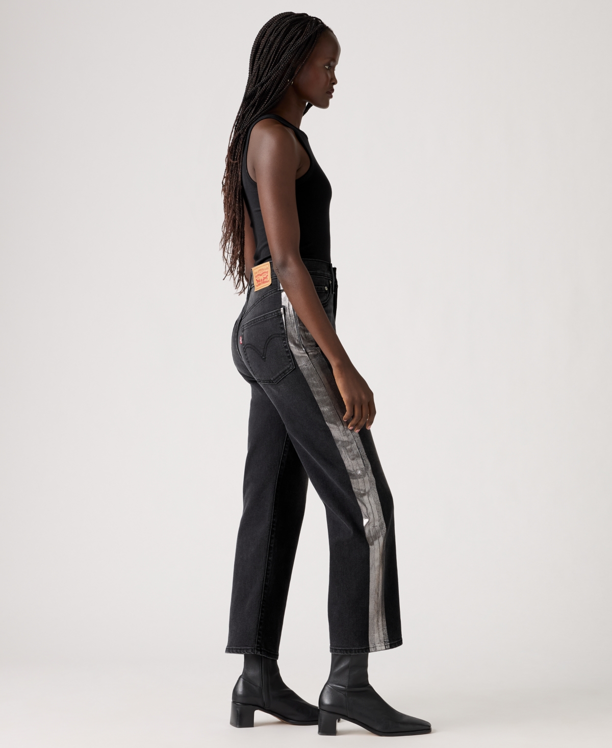 Levi's Women's Ribcage High Rise Straight Ankle Jeans