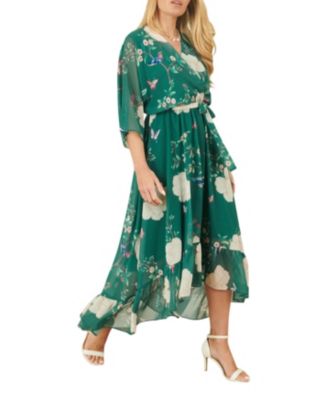 Women's Dip Hem Wrap Dress
