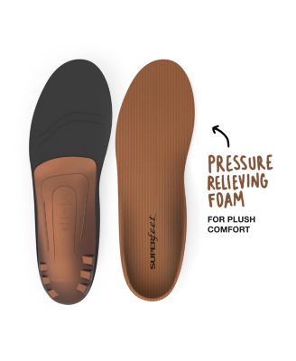 Men's COPPER - Cushioning Memory Foam Arch Support Insole - 11.5-13 Men / 12.5-14 Women