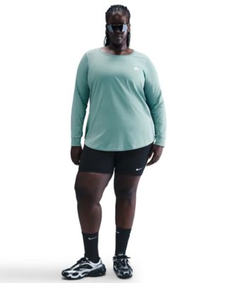 Plus Size Sportswear Club Long-Sleeve T-Shirt 