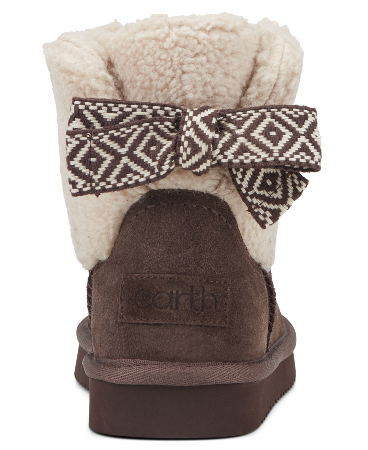 Earth Women's Wing Round Toe Casual Ankle Booties In Brown