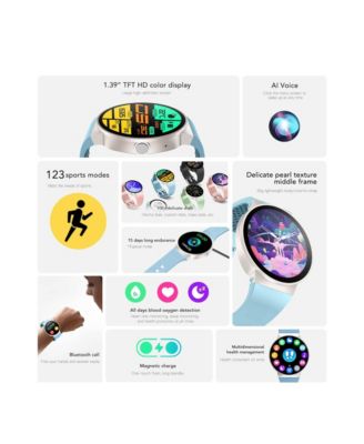 Sports Smart Watch HD Color Screen Heart Rate Health Monitor -Pink