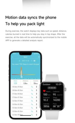 Ultra-thin 1.85" HD Smart Watches Outdoor sports multifunctional With Bluetooth Call, Health Monitoring, IP67 for Women Men