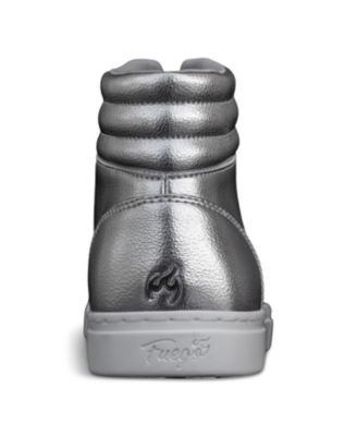 Men's Silver High-top Sneaker