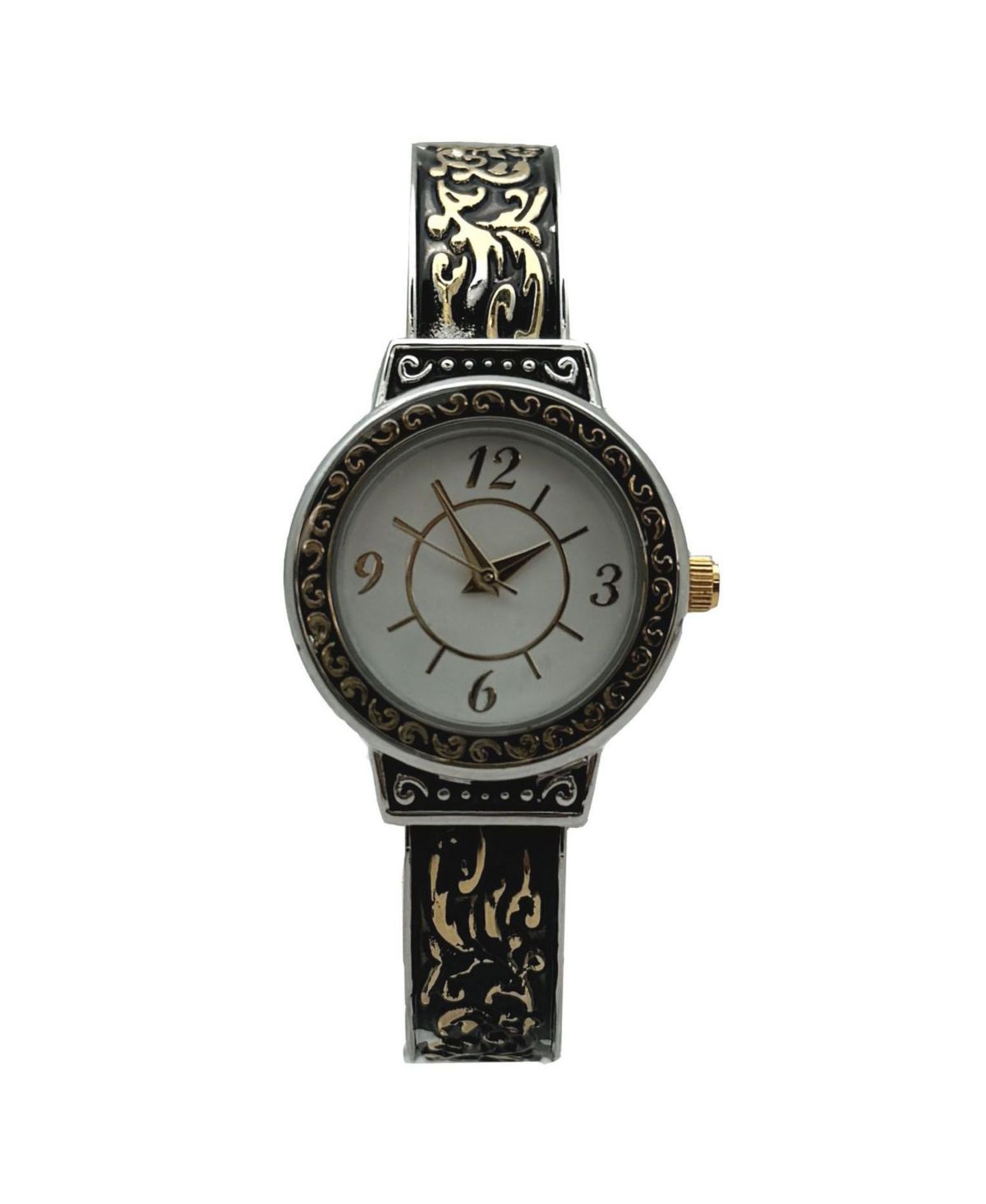 Элегантные женские часы-манжеты в античном стиле, двухцветные