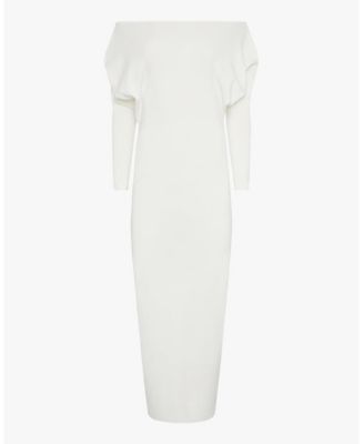 Women's Off Shoulder Sweater Midi Dress