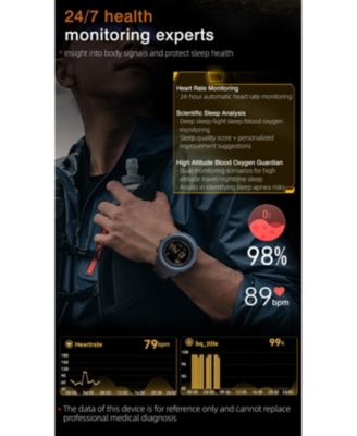 RUXING MARS 5 Multi Mode Tracking Smart watch with 5ATM Waterproof -Blue