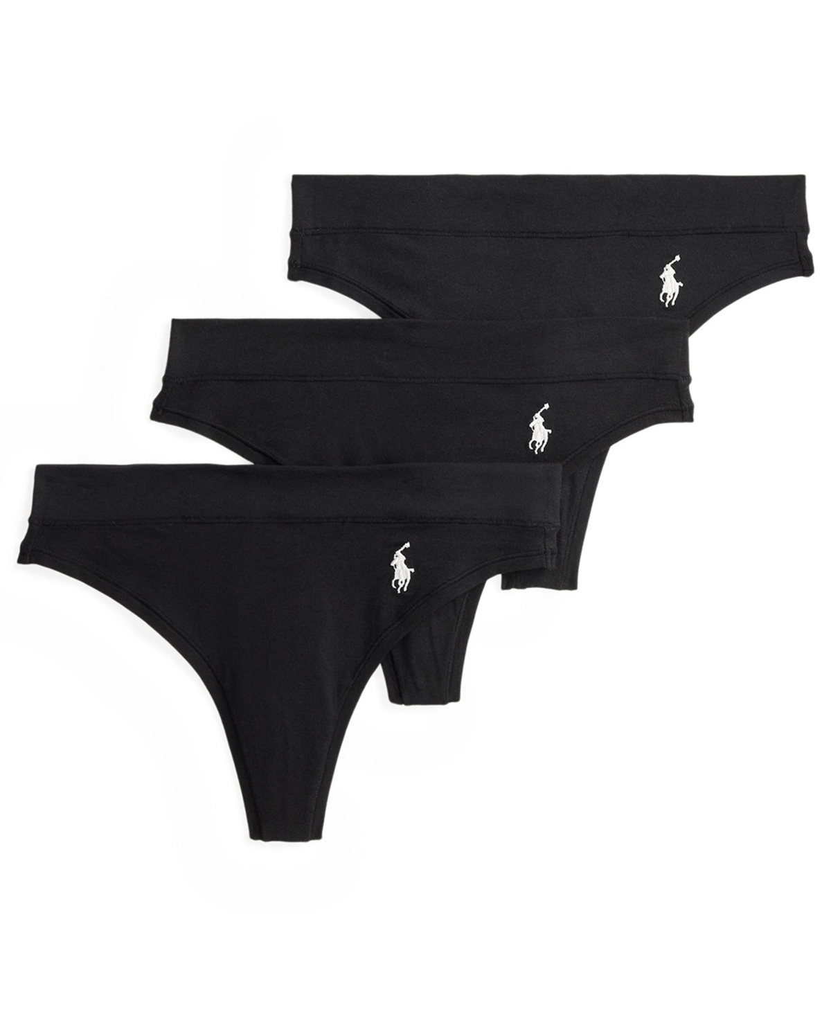 Polo Ralph Lauren Women's 3-Pack Thong Panties Set 4P0710