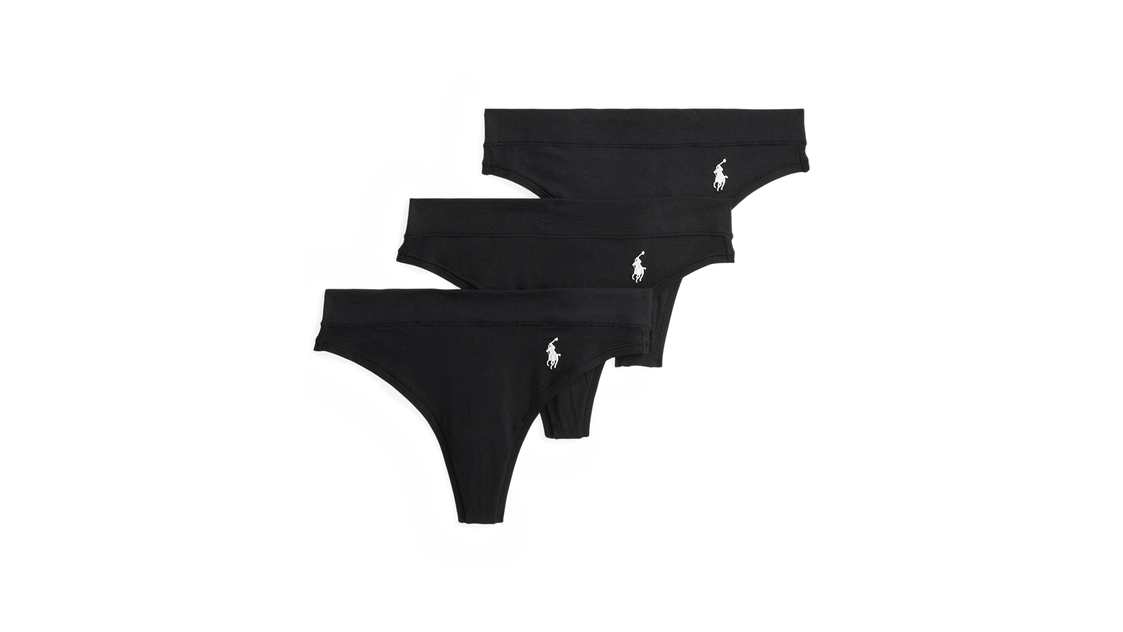 Polo Ralph Lauren Women's 3-Pack Thong Panties Set 4P0710
