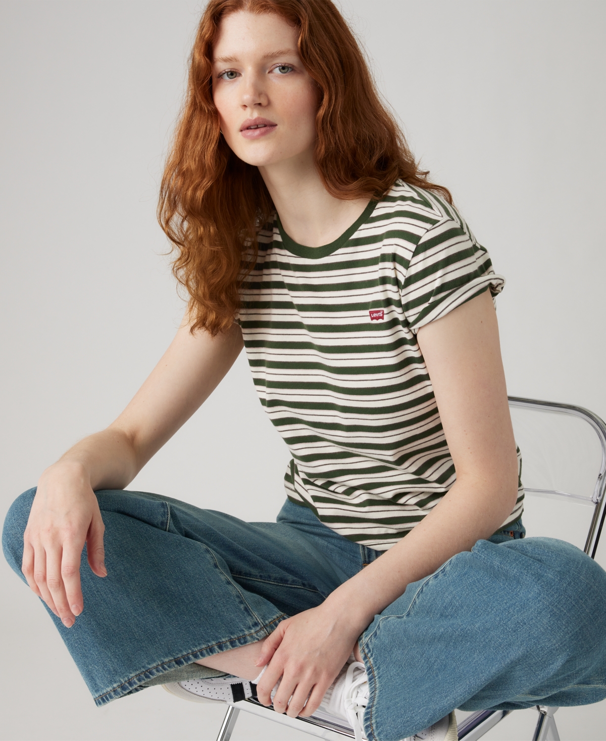 Levi's Women's The Perfect Crewneck Cotton T-shirt In Multi