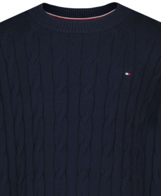 Boys' 2T-7 Crewneck Cable Knit Sweater